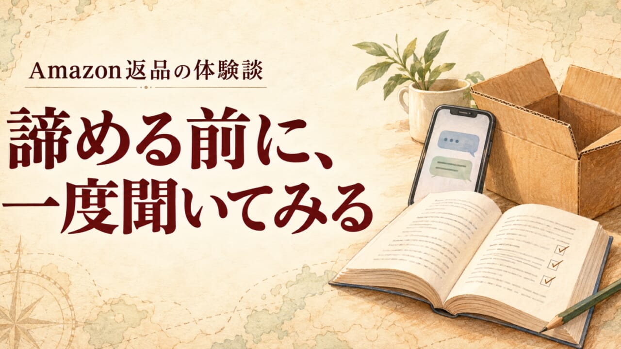Amazon返品の体験談/諦める前に、一度聞いてみる